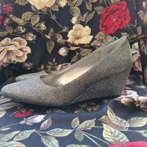 Anne Klein Pumps wedges Silver Sparkle iFlex Heels